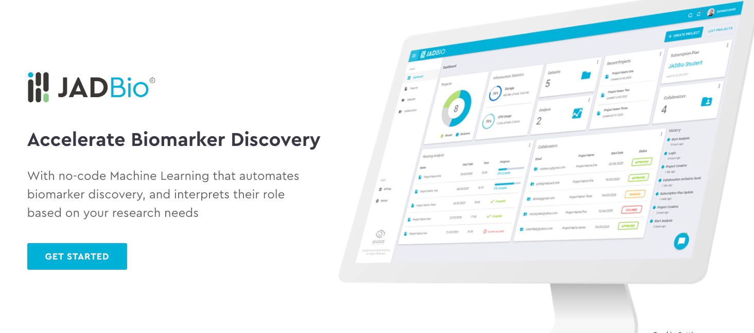 JADBio Accelerate Biomarker Discovery - AutoML